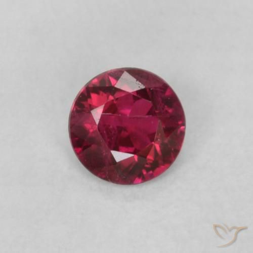0.17ct طبيعي أحمر متوسط ياقوت, دائري, VS-SI