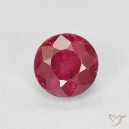 0.31ct طبيعي أحمر متوسط ياقوت, دائري, SI-I1
