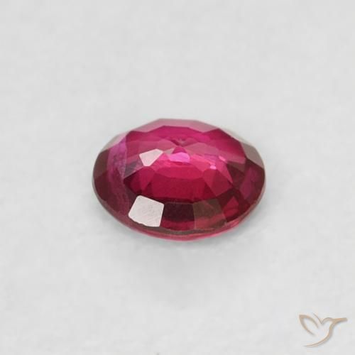 ياقوت Medium Dark-Red طبيعي، دائري، 0.15 قيراط، قليلا جدا