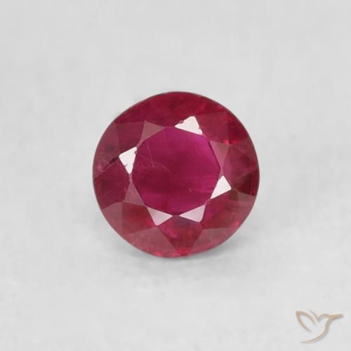 0.29ct طبيعي أحمر المربى ياقوت, دائري, SI-I1
