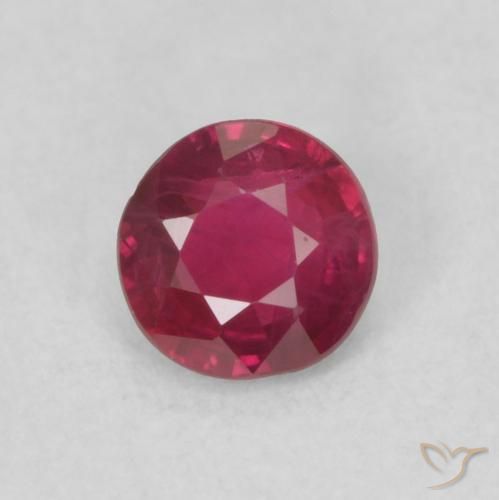 0.29ct طبيعي أحمر دموى ياقوت, دائري, SI