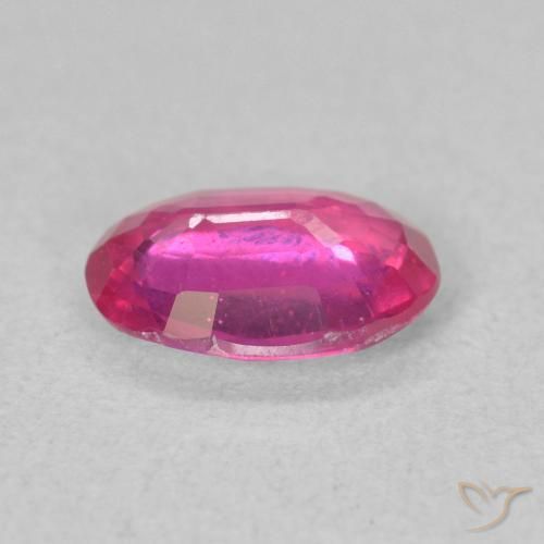 ياقوت Medium Dark-Pink طبيعي، بيضوي، 1.16 قيراط، قليلا جدا