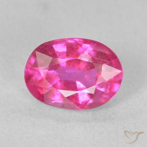 1.68ct طبيعي ماجنتى غامق ياقوت, بيضوي, قليلا جدا