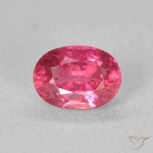 1.27ct طبيعي وردى كثيف ياقوت, بيضوي, قليلا جدا