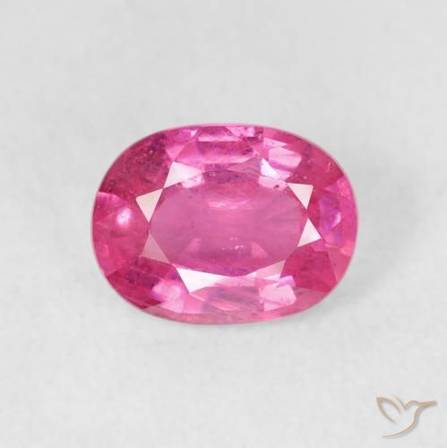 1.91ct طبيعي وردي فاقع ياقوت, بيضوي, قليلا جدا