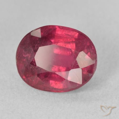 3.58ct طبيعي احمر غامق ياقوت, بيضوي, VS-SI