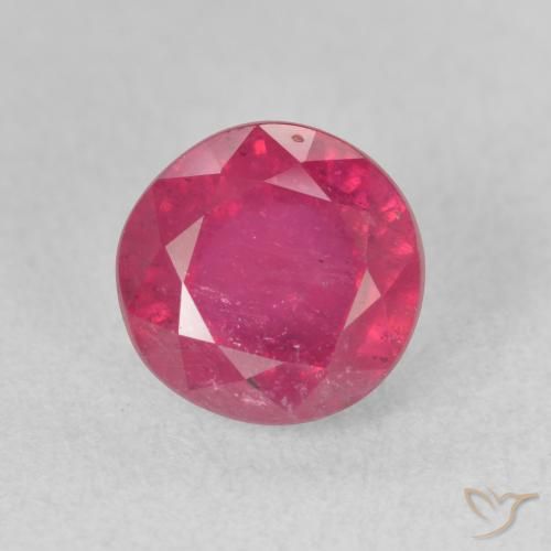 2.85ct طبيعي أحمر متوسط ياقوت, دائري, VS-SI