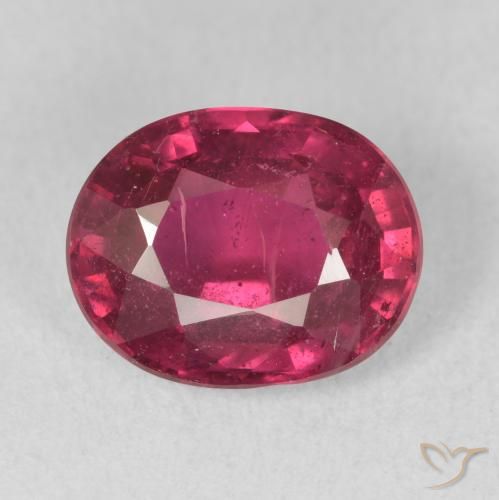3.41ct طبيعي اوردي امحمر ياقوت, بيضوي, VS-SI