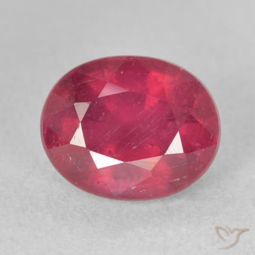 4.15ct طبيعي أحمر وردى ياقوت, بيضوي, VS-SI