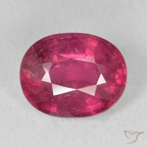 3.51ct طبيعي أحمر متوسط ياقوت, بيضوي, VS-SI