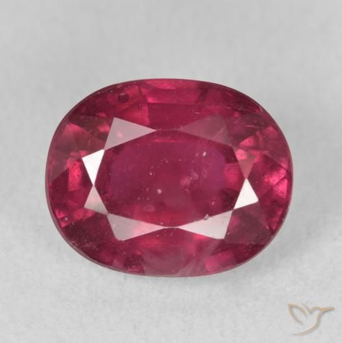 4.20ct طبيعي أحمر وردى ياقوت, بيضوي, VS-SI