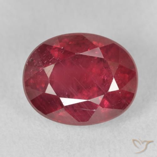 4.75ct طبيعي قرمزى غامق ياقوت, بيضوي, VS-SI