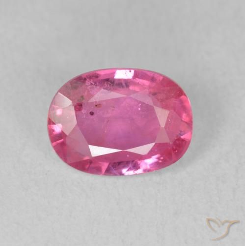 1.63ct طبيعي Medium Dark-Pink ياقوت, بيضوي, VS-SI