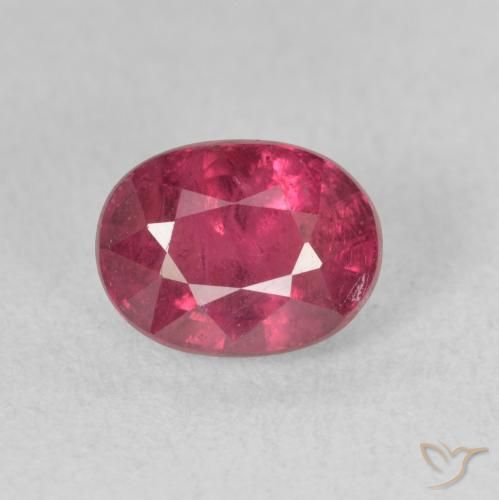 2.28ct طبيعي اوردي امحمر ياقوت, بيضوي, VS-SI
