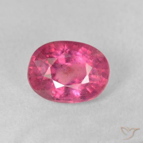 2.09ct طبيعي وردى داكن ياقوت, بيضوي, VS-SI
