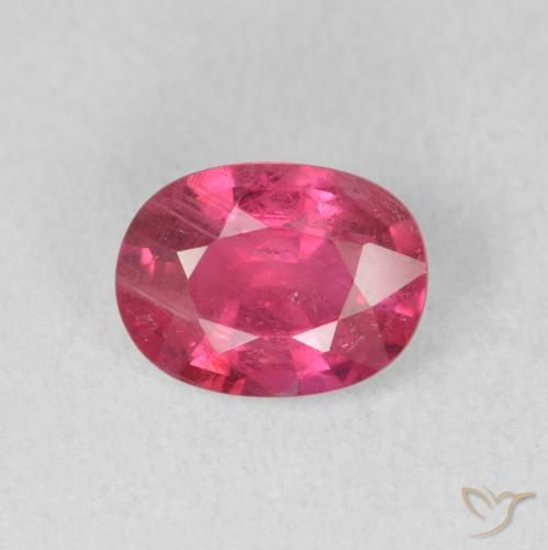 1.60ct طبيعي اوردي امحمر ياقوت, بيضوي, VS-SI