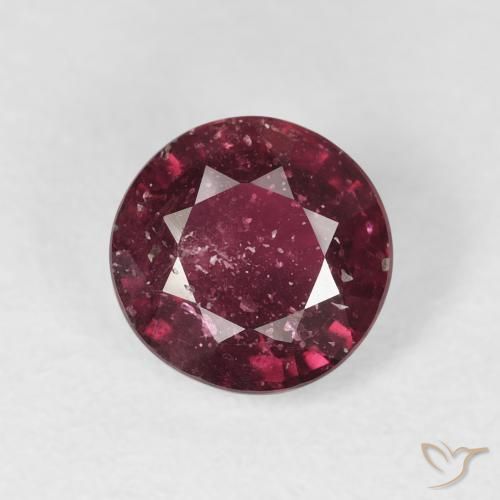 1.95ct طبيعي أحمر غامق ياقوت, دائري, SI-I1