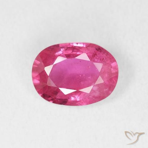 1.47ct طبيعي وردي فاقع ياقوت, بيضوي, VS-SI