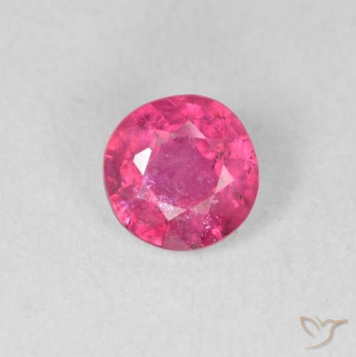 1.28ct طبيعي وردى متوسط ياقوت, دائري, VS-SI