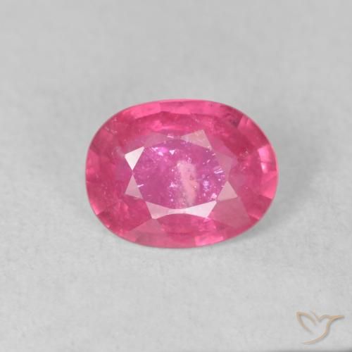 1.47ct طبيعي ماجنتى غامق ياقوت, بيضوي, VS-SI