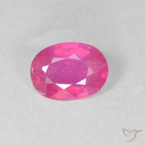 1.26ct طبيعي وردي فاقع ياقوت, بيضوي, VS-SI