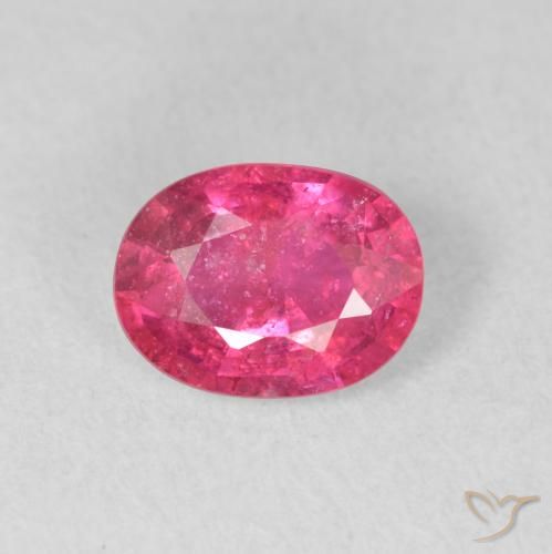 1.63ct طبيعي أحمر وردى ياقوت, بيضوي, SI