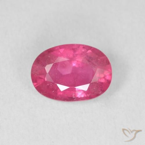 1.47ct طبيعي ماجنتى غامق ياقوت, بيضوي, VS-SI