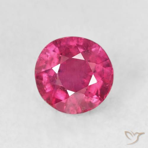 1.72ct طبيعي Medium Dark-Pink ياقوت, دائري, VS-SI