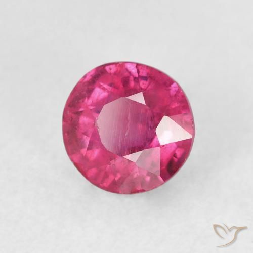 ياقوت Medium Dark-Pink طبيعي، دائري، 1.72 قيراط، VS-SI