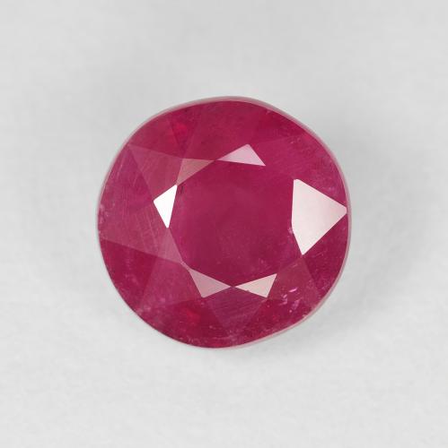 3.37ct طبيعي أحمر متوسط ياقوت, دائري, VS-SI