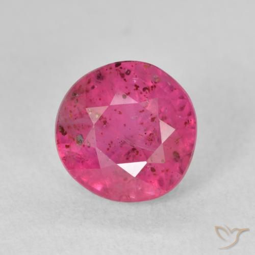 3.19ct طبيعي اوردي امحمر ياقوت, دائري, VS-SI