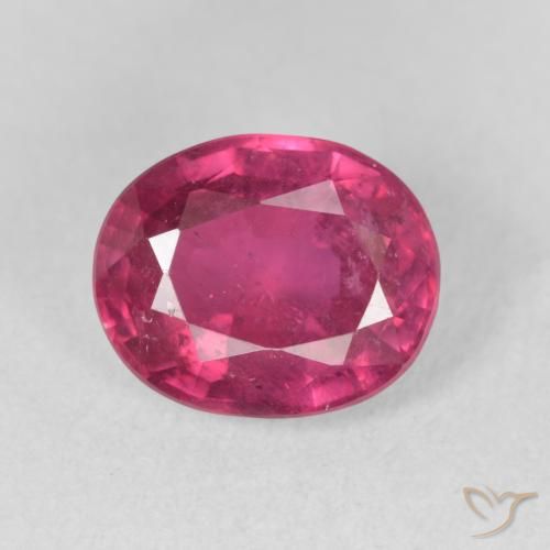 3.59ct طبيعي أحمر فاتح ياقوت, بيضوي, VS-SI