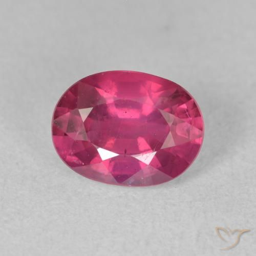 1.96ct طبيعي أحمر فاتح ياقوت, بيضوي, VS-SI