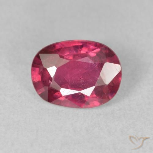 1.65ct طبيعي أحمر وردى ياقوت, بيضوي, VS-SI