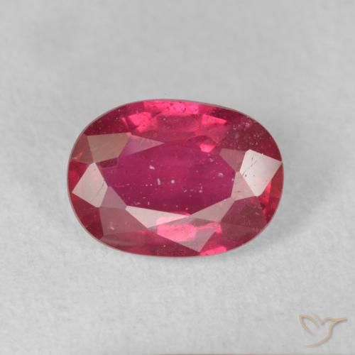 1.73ct طبيعي أحمر وردى ياقوت, بيضوي, VS-SI