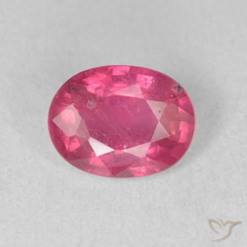 1.71ct طبيعي أحمر وردى ياقوت, بيضوي, VS-SI
