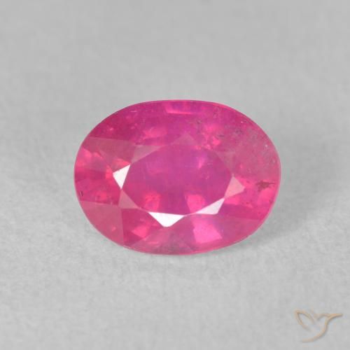 1.76ct طبيعي وردي فاقع ياقوت, بيضوي, VS-SI