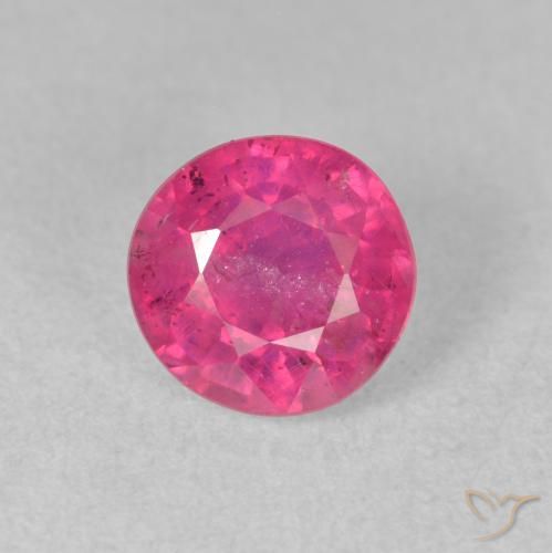 1.93ct طبيعي أحمر فاتح ياقوت, دائري, VS-SI