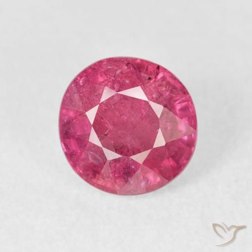 1.95ct طبيعي اوردي امحمر ياقوت, دائري, VS-SI