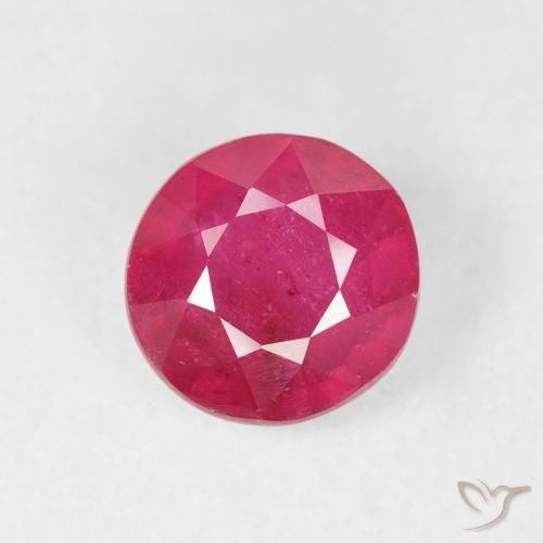 1.72ct طبيعي أحمر وردى ياقوت, دائري, VS-SI