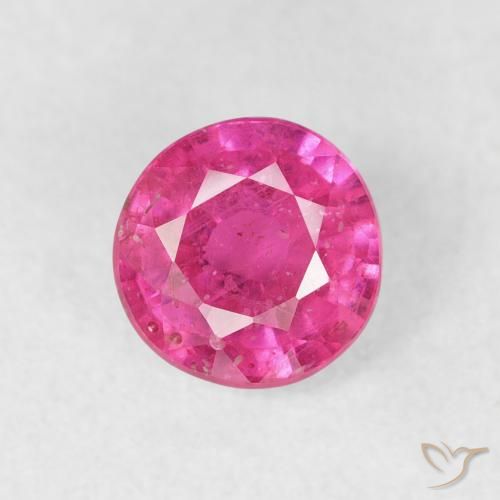 1.16ct طبيعي ماجنتى غامق ياقوت, دائري, VS-SI