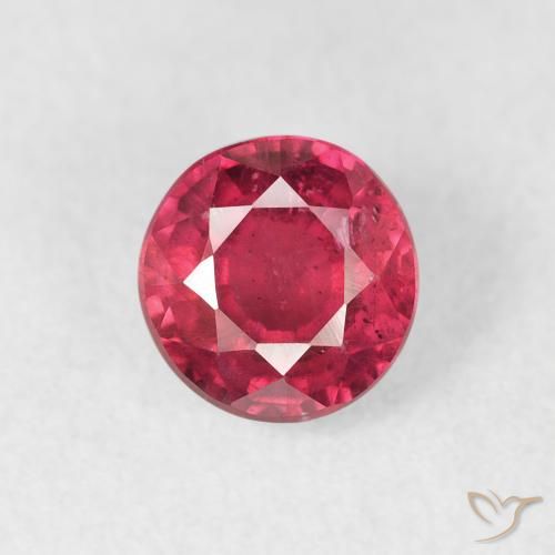 1.36ct طبيعي أحمر متوسط ياقوت, دائري, VS-SI