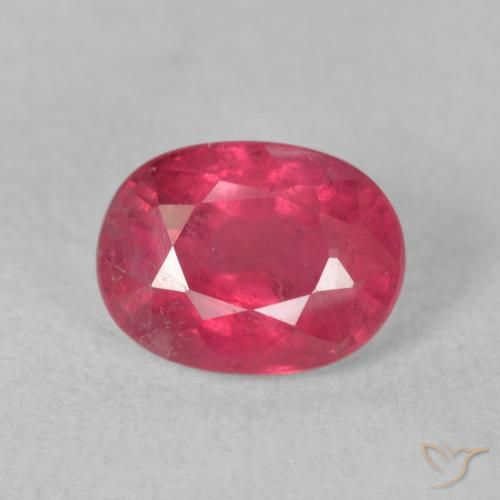 2.13ct طبيعي أحمر وردى ياقوت, بيضوي, VS-SI