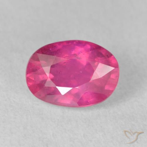 2.20ct طبيعي Medium Dark-Pink ياقوت, بيضوي, VS-SI