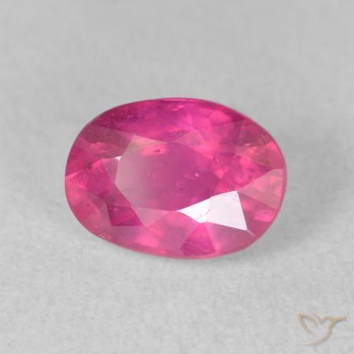 ياقوت Medium Dark-Pink طبيعي، بيضوي، 2.20 قيراط، VS-SI