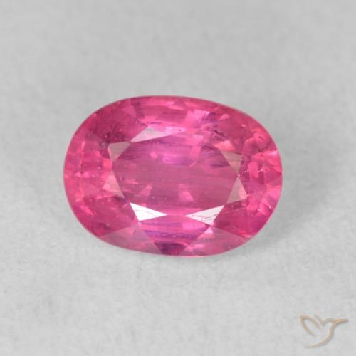 1.84ct طبيعي وردى متوسط ياقوت, بيضوي, VS-SI
