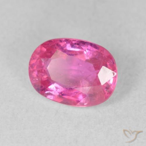 ياقوت Medium Dark-Pink طبيعي، بيضوي، 1.88 قيراط، VS-SI