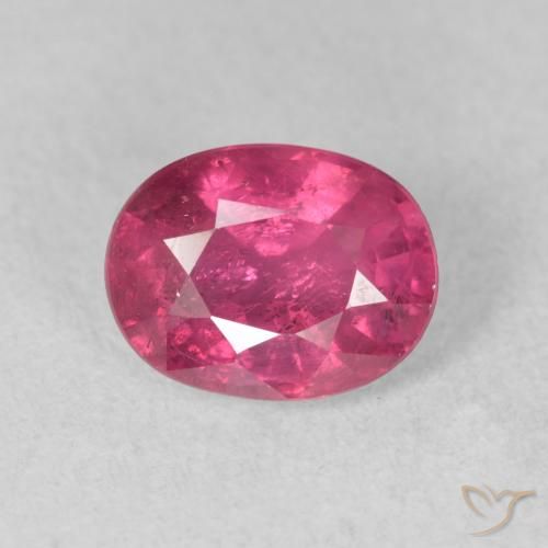 1.88ct طبيعي وردى داكن ياقوت, بيضوي, VS-SI