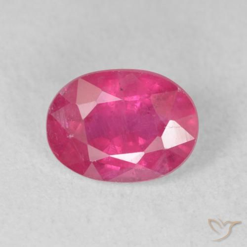 1.78ct طبيعي أحمر وردى ياقوت, بيضوي, VS-SI