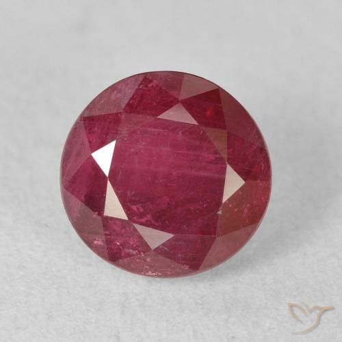 2.74ct طبيعي أحمر المربى ياقوت, دائري, VS-SI